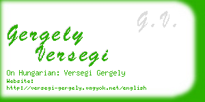 gergely versegi business card
